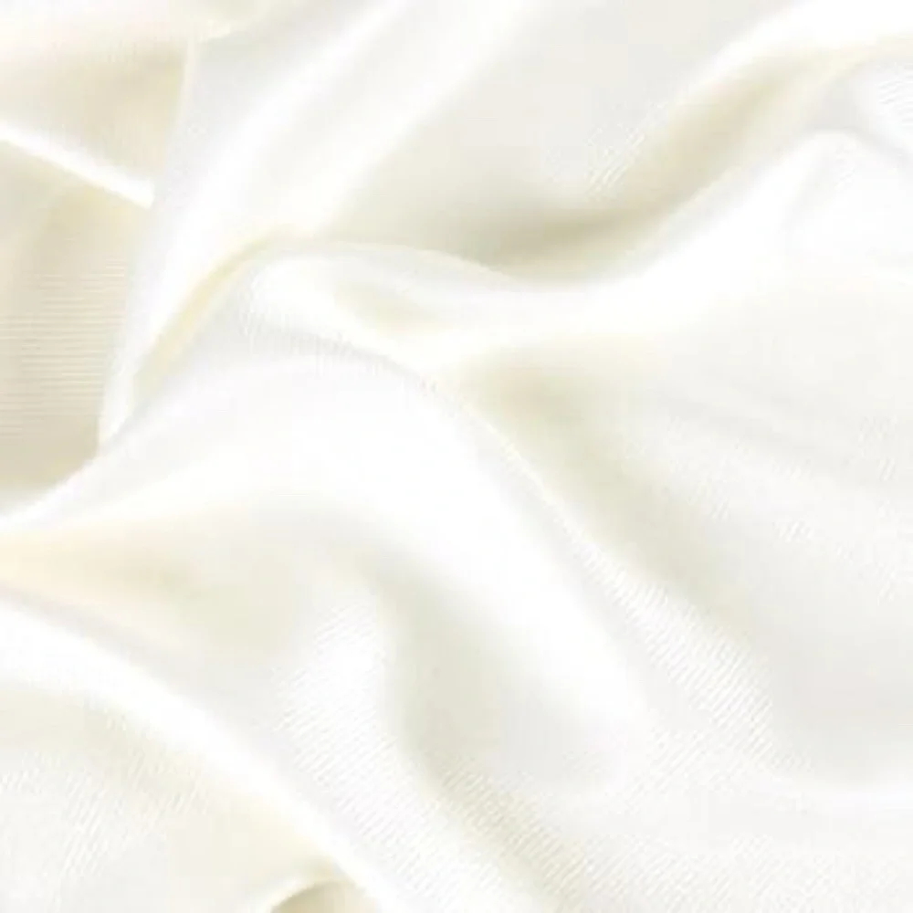 Luxury silk scarf white 100%